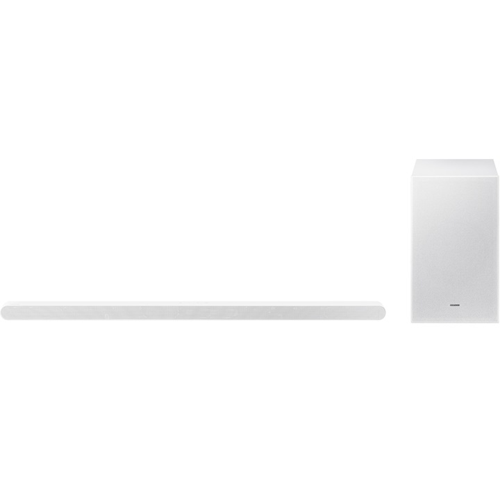 Soundbar Samsung HW-S701D, 3.1, 250W, Bluetooth, Wi-Fi, Безжичен субуфер, Dolby Atmos, Бял
