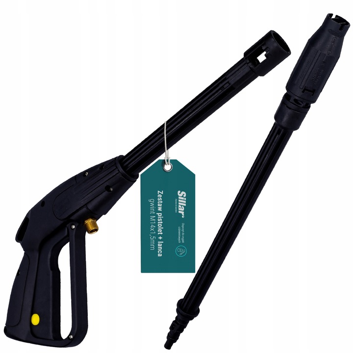 Set de spalare, Sillar, compatibil cu Karcher, lance, pistol, duza de lance, filet interior M14x1, 5 mm