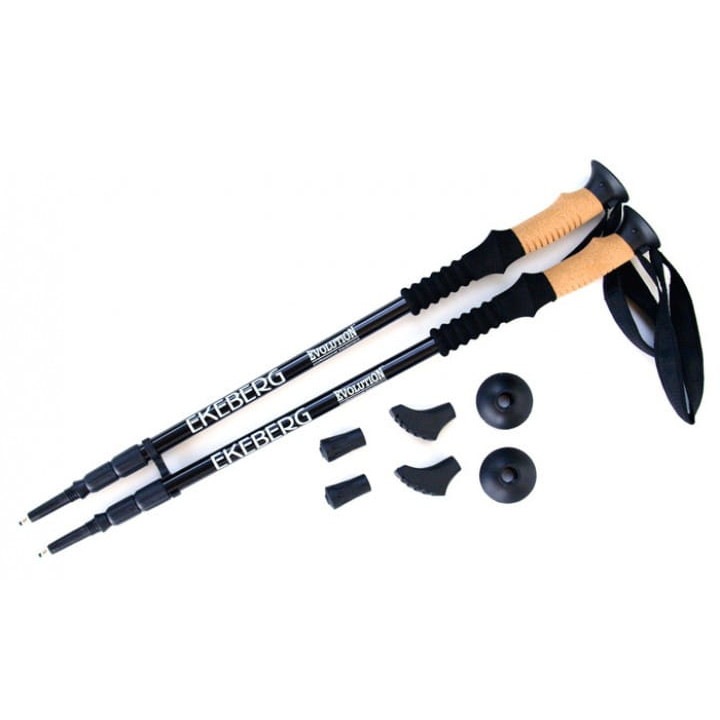 2db túrabotos készlet, Evolution Ekeberg, alumínium, antishock rendszer, 67-135 cm