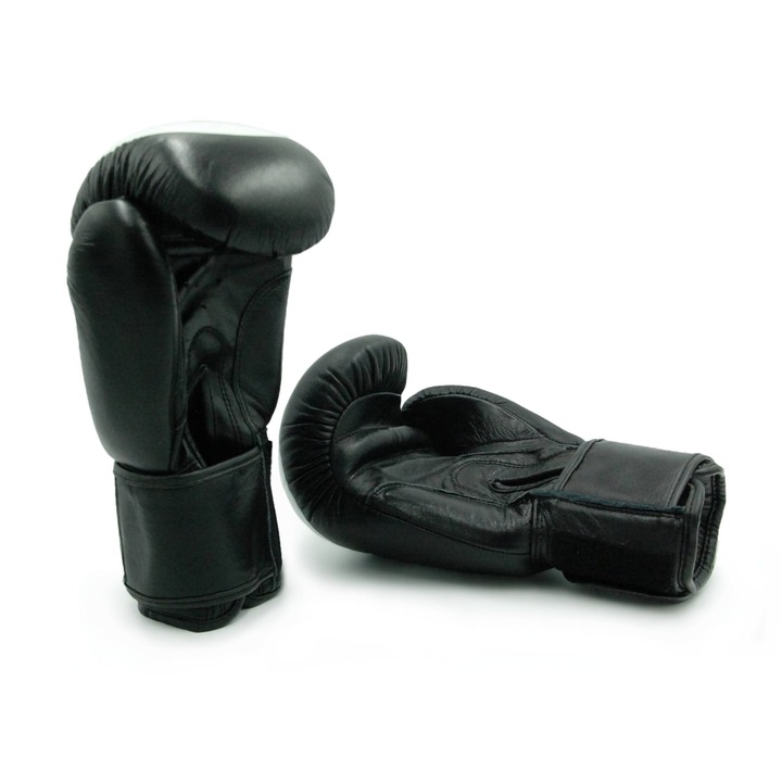 Evolution Standard bokszkesztyű, természetes bőr, fekete, 14 oz