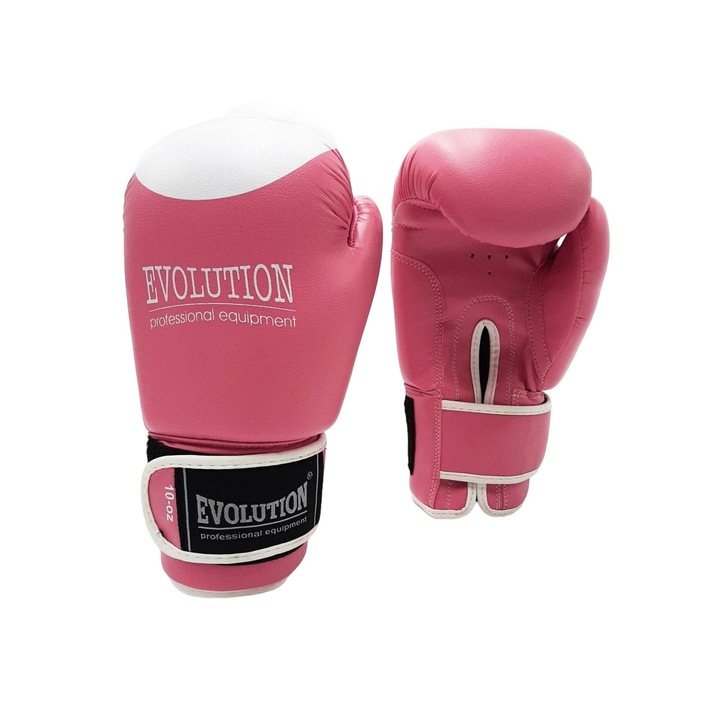 Evolution Pro boxkesztyű, szintetikus bőr, rózsaszín, 10 oz