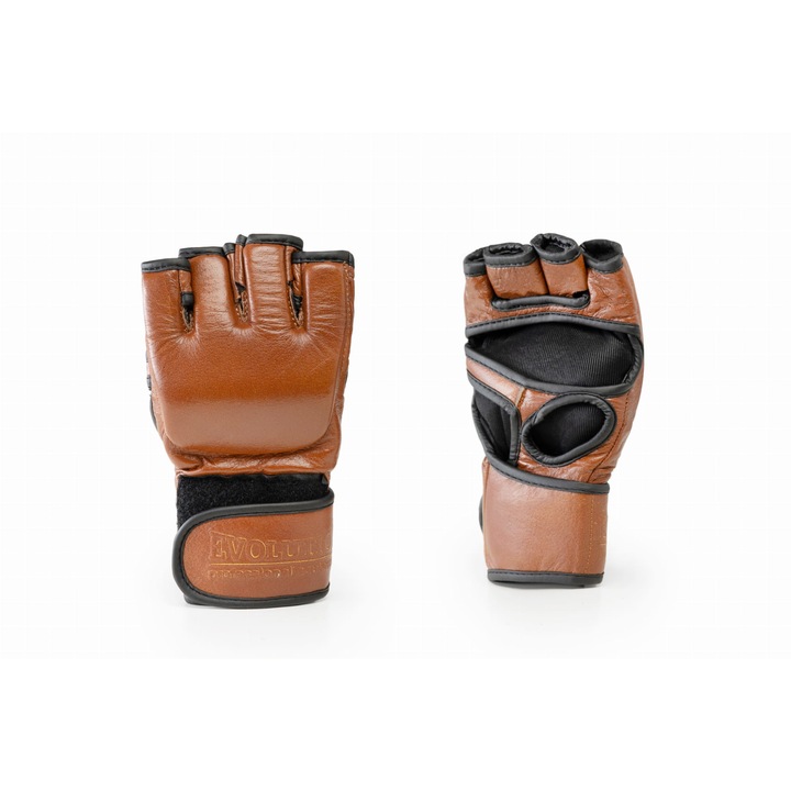 MMA Evolution Retro sportkesztyű, valódi bőr, tépőzáras rögzítés, XL