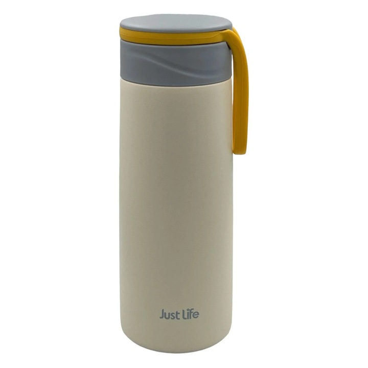 Termos din Inox JUST LIFE 350 ml Crem