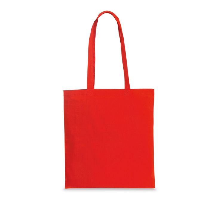 Sacosa din bumbac 100%, manere 75 cm, 37 x 41 cm, pentru cumparaturi, Malfini Handy, rosu, dalimag