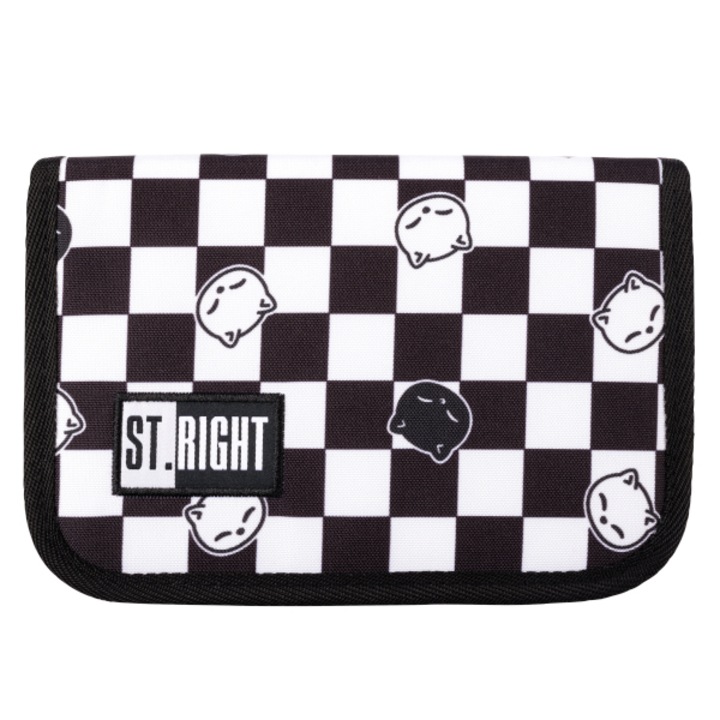 St. Right - Kockás kihajtható tolltartó - Chess Cats (664441)