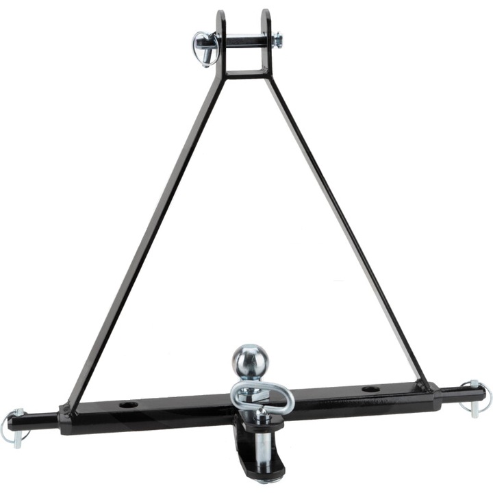 Bara tractare in 3 puncte, pentru tractoare mici, putere max. 30 CP, categoria 1, cu bila si bolt