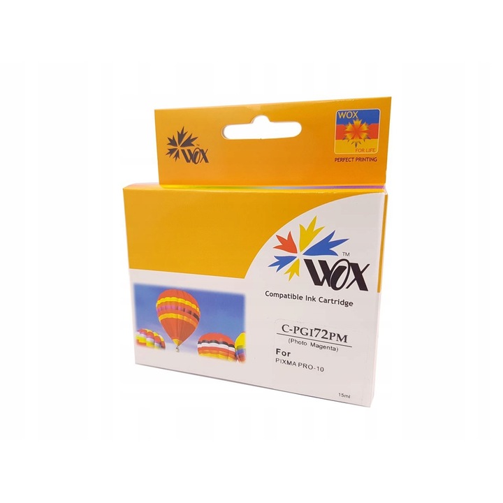 Wox tintasugaras nyomtatópatron, Canon PIXMA PRO-10S kompatibilis, Magenta