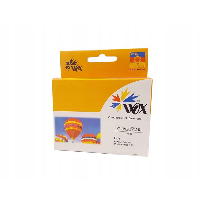 Wox PGI72R tintasugaras patron, kompatibilis Canon PIXMA PRO-10S, piros