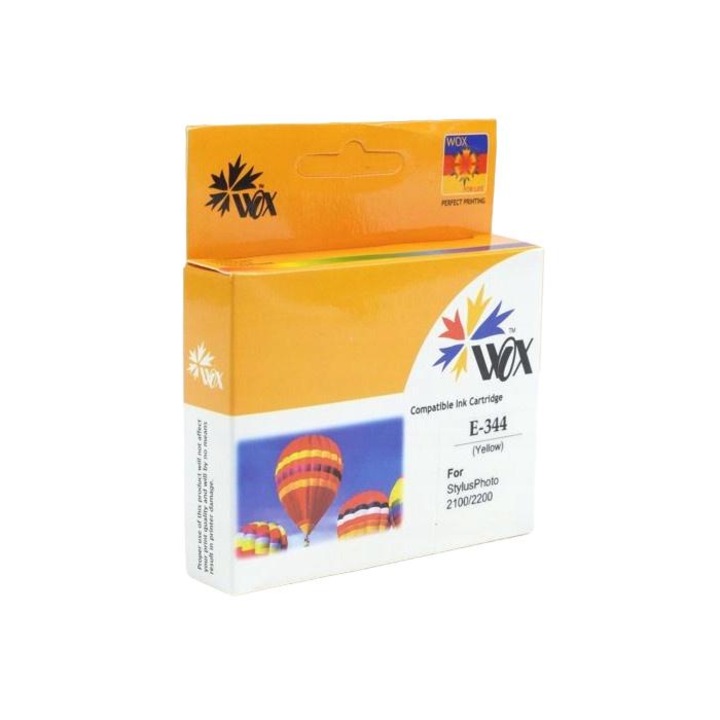 Tintasugaras nyomtatópatron Wox EPSON T0344, sárga