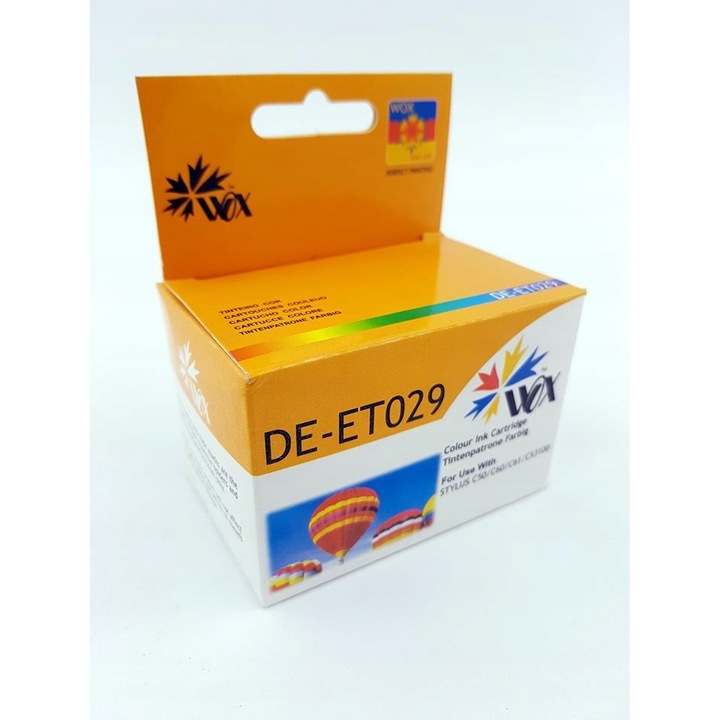 Wox tintasugaras nyomtató patron, háromszínű