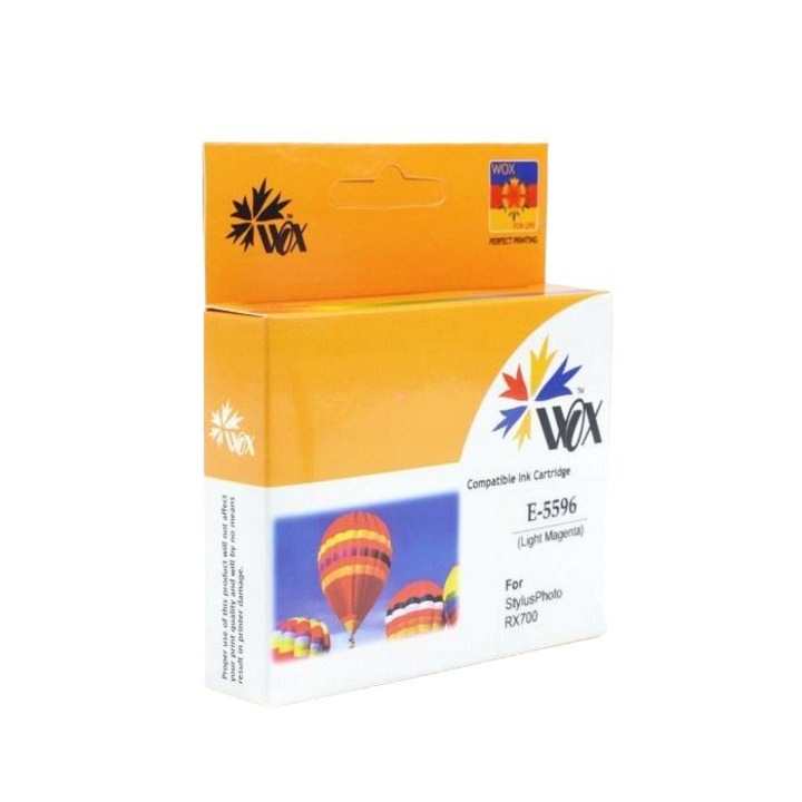 Wox tintasugaras nyomtatópatron, kompatibilis EPSON Stylus Photo RX700, világos bíbor