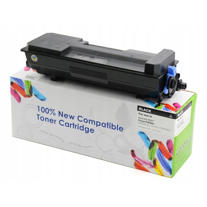 Cartus Toner Cartridge Web pentru Kyocera Ecosys P4040dn, Monocrom, 15000 pagini, Negru