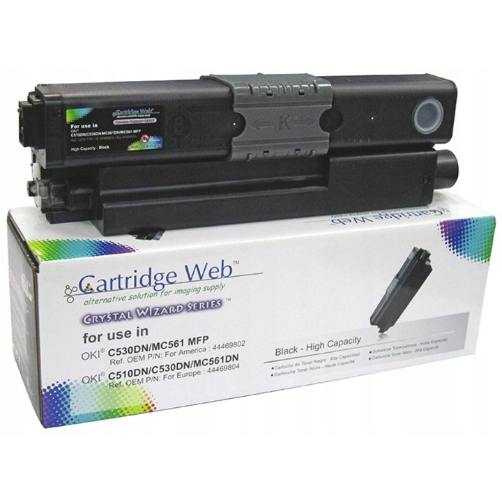Cartus Toner Cartridge Web pentru OKI C510, negru, 5000 pagini