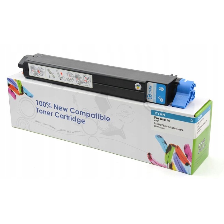 Cartus toner Cartridge Web pentru OKI ES3640, cyan, 15000 pagini