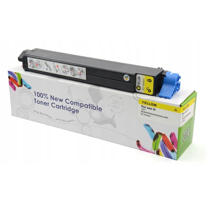 Cartus toner Cartridge Web galben, compatibil OKI ES3640, 15000 pagini