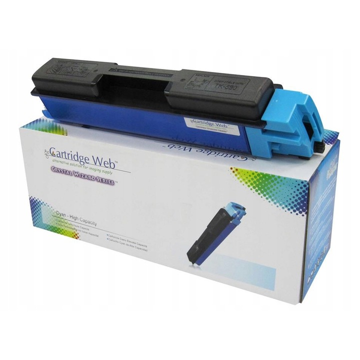 Cartus toner Cartridge Web Cyan pentru OLIVETTI P2026, 5000 pagini, Cyan