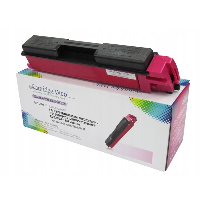 Cartus toner Cartridge Web compatibil Kyocera TK590, magenta, 5000 pagini