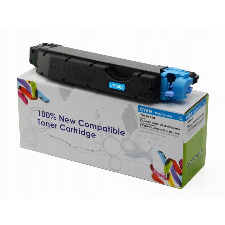 Cartus toner Cartridge Web Cyan pentru UTAX 3560, 10000 pagini