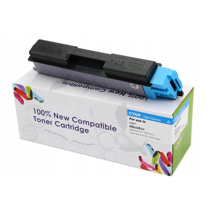 Cartus Toner Cartridge Web Cyan pentru UTAX 260ci/261ci, 5000 pagini, Cyan