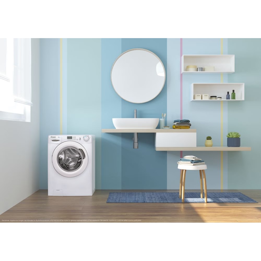 Masina spalat Candy, Ultra Hygiene, 8 kg, 1200 rpm, NFC, kf detect, simply-Fi, D, alb