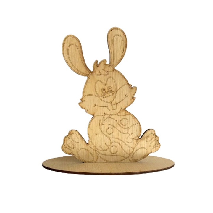 Decoratiune iepuras pentru Paste, lemn, 20 cm, ArtemisGift