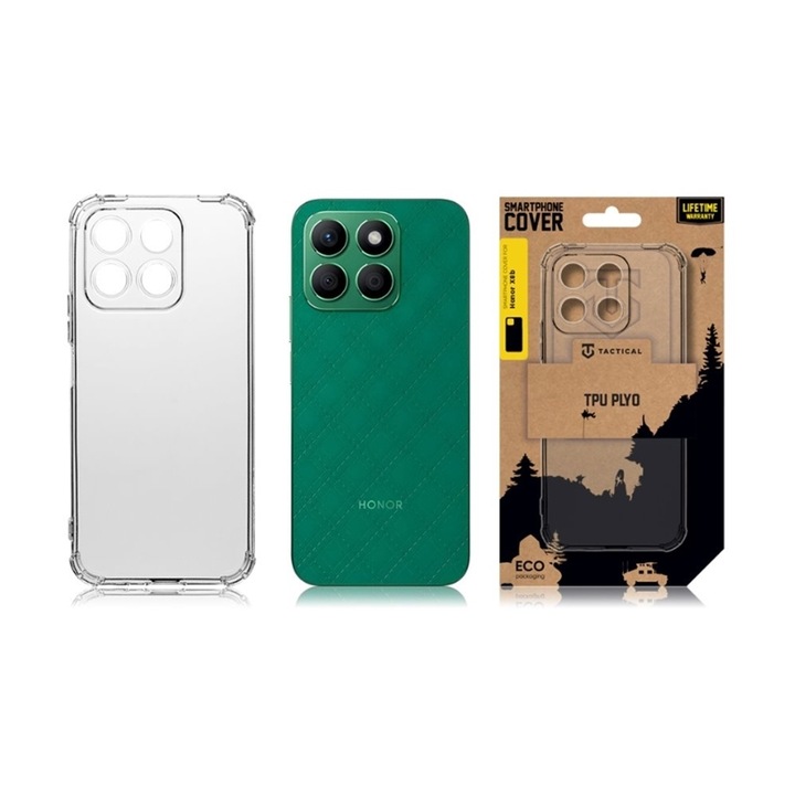 Калъф за телефон Honor X8b - Удароустойчив прозрачен гръб