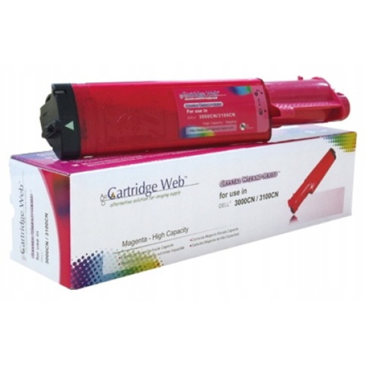 Cartus imprimanta Cartridge Web, compatibil Dell 3000cn/3100cn, magenta, 4000 pagini