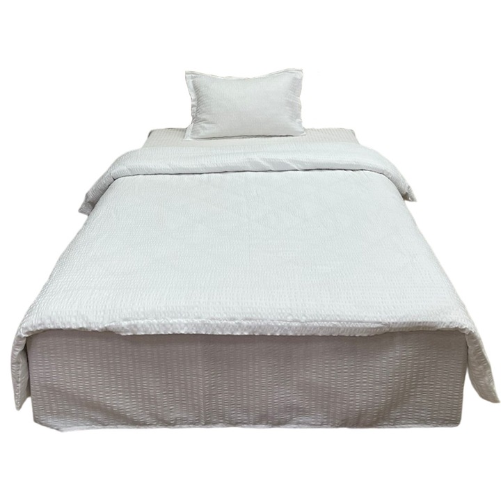 Единично спално бельо от три части бял цвят за матрак 90см "Снежанка от Liz Line" от 100% памук - LS254