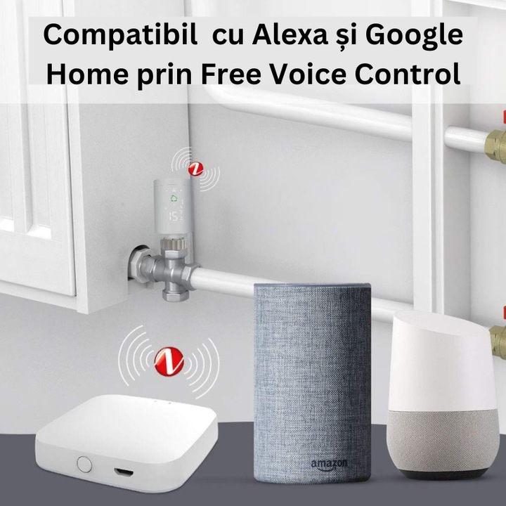 Gateway MultiHub ZigBee 3.0, Smart, Съвместим с устройства Tuya / SmartLife чрез Wifi, Гласов контрол чрез Alexa или Google Home, Съвместим с iOS, Android