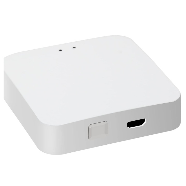 Gateway MultiHub ZigBee 3.0, Smart, Съвместим с устройства Tuya / SmartLife чрез Wifi, Гласов контрол чрез Alexa или Google Home, Съвместим с iOS, Android