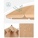 Umbrela terasa gradina sau plaja SONGMICS, cu inclinare, husa, diametru 160cm, taupe