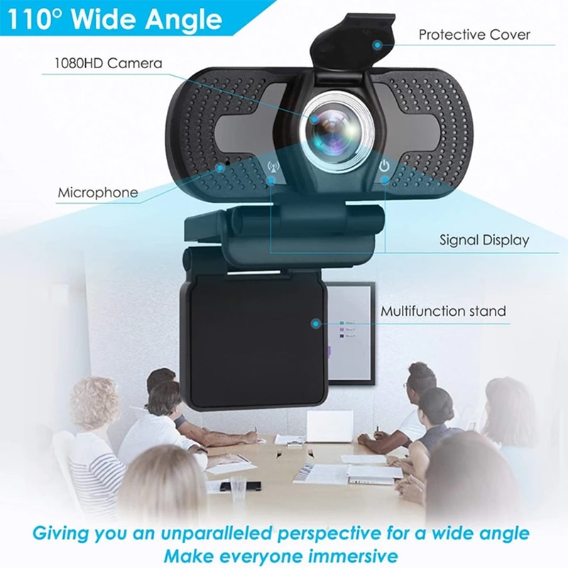 Camera Web, Full HD，Rezolutie 1920 x 1080p, suporta computere desktop ...