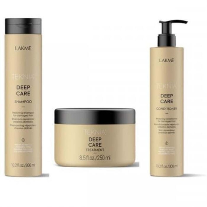 Set tratamente si masca de par Lakme Teknia Deep Care Pack