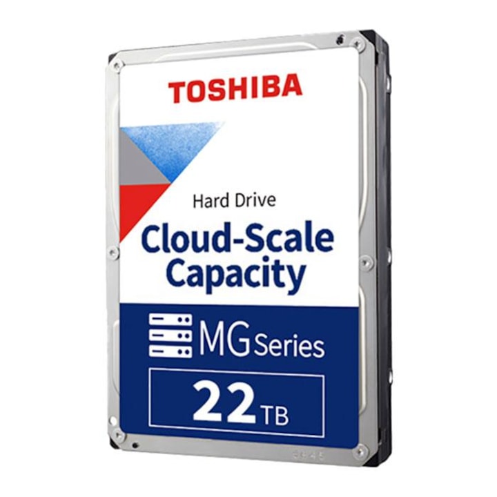 HDD Server Toshiba Enterprise MG10, 22TB, SATA-III, MAMR 512e, 7200 rpm, 3.5"