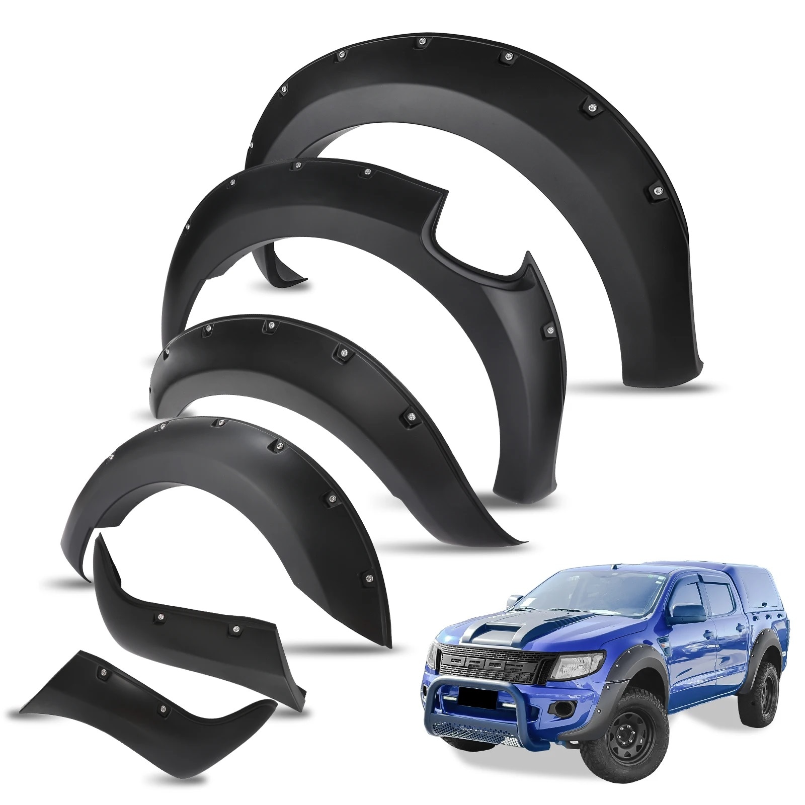 Aparatori aripa overfender pentru Ford Ranger T6 Double Cab 4
