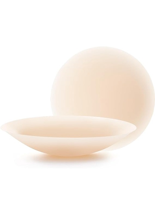 Set 2 plasturi silicon Supertina, autoadezivi, invizibili, 8cm, bej