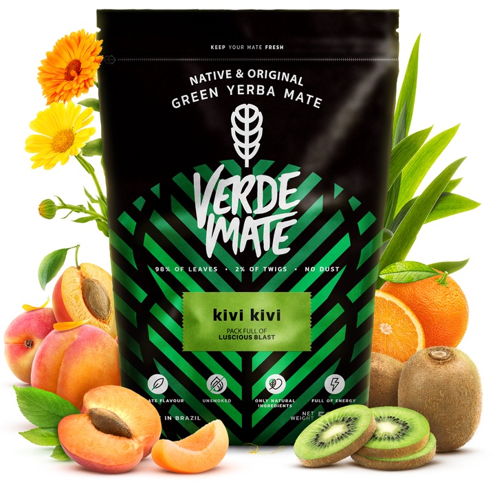 Ceai Yerba Mate, Verde Mate, Green Kivi Kivi, 500g