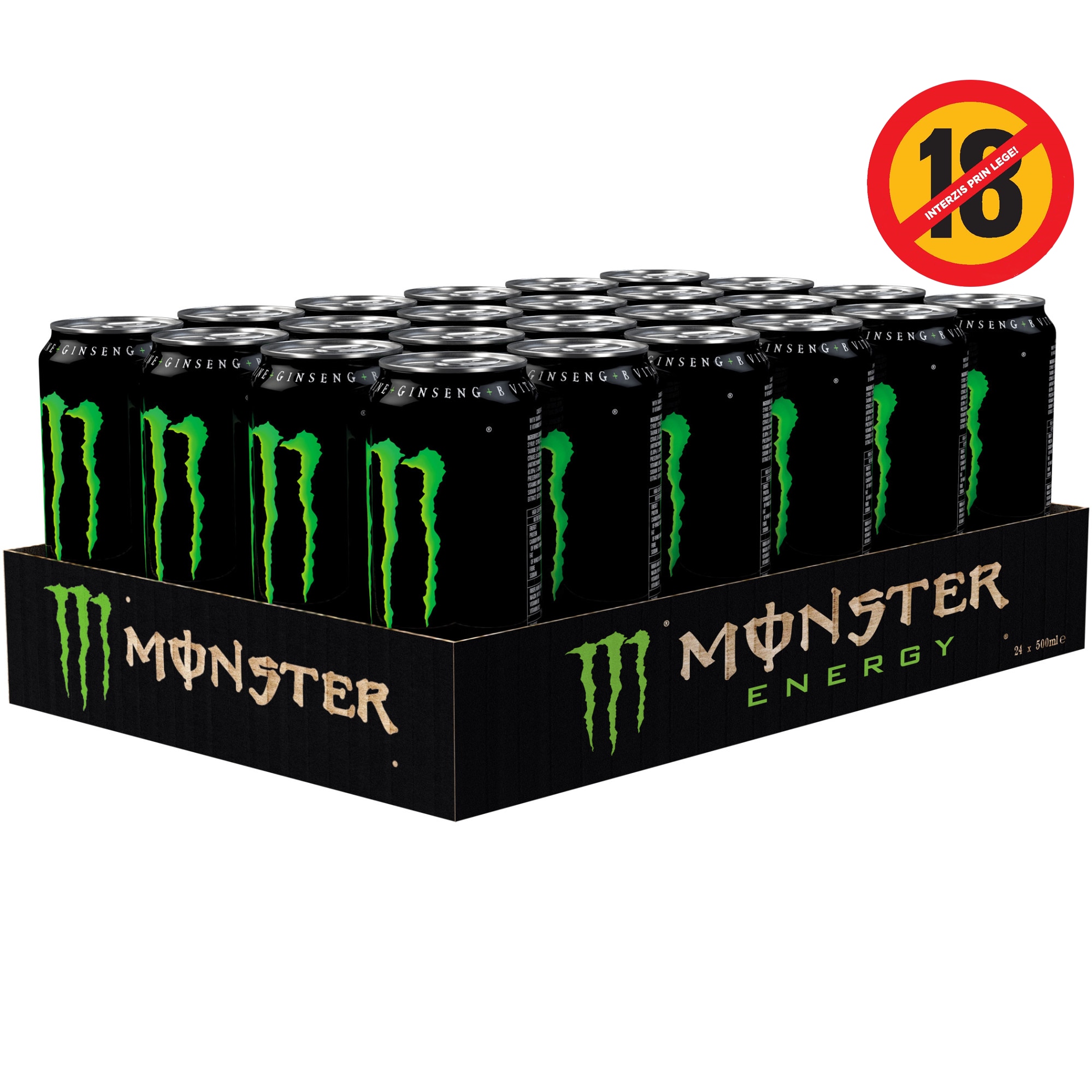 鉢・プランター VALIEM MONSTER MOUTH GLUTTONY BLOCK / L Bautura energizanta Monster Mule Ghimbir, doza, 12 x 500ml