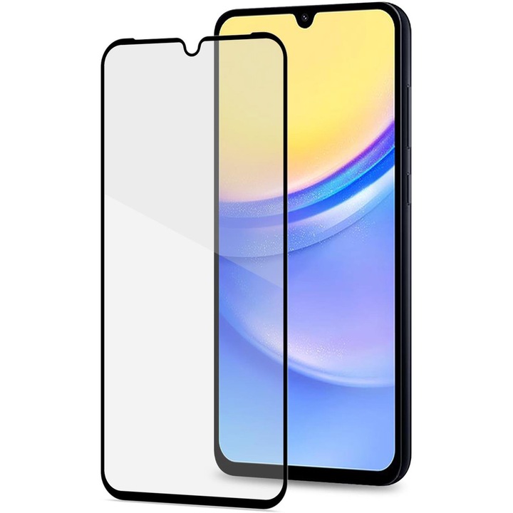Защитно фолио Celly за Samsung Galaxy A15 4G/5G, Secure glass, Full Glue, 9H, Transparent