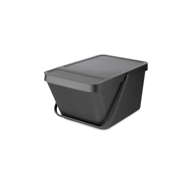 Cos de gunoi pentru colectare separata Brabantia Sort&Go Stackable 20L, Gri 1006310