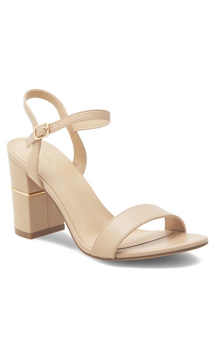 Sandale dama, DeeZee, 327202, Piele ecologica, Bej