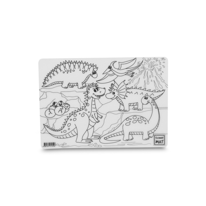 Plansa Funny Mat - dinozauri, 25x35cm