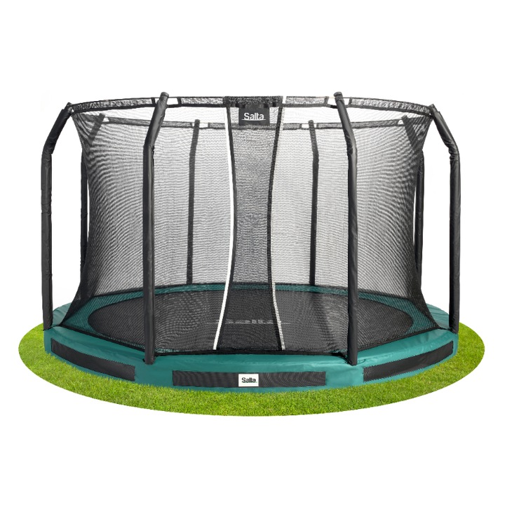 Trambulin Salta PREMIUM GROUND Kerek 427 cm Zöld