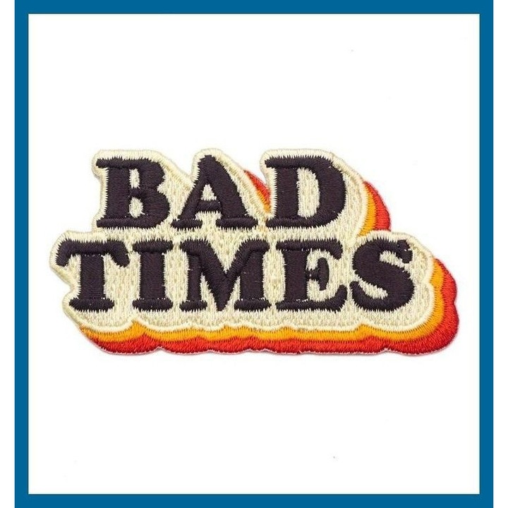 Petic textil Bad Times, 8 cm, INOVATIX