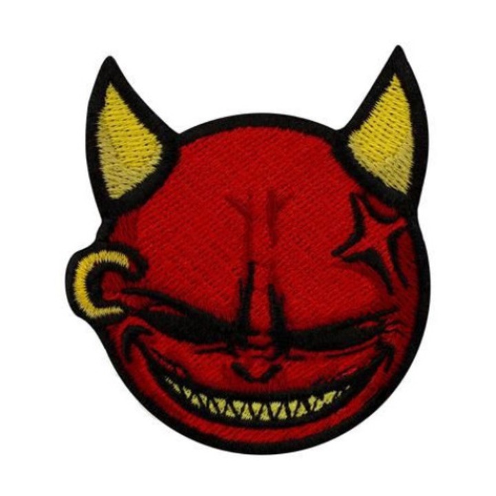 Petic textil Devil I, 8 cm, INOVATIX