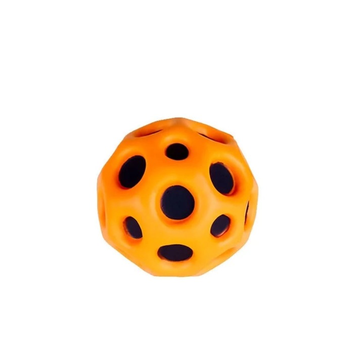 Ugráló labda, Super Space Ball, narancs, 7 cm