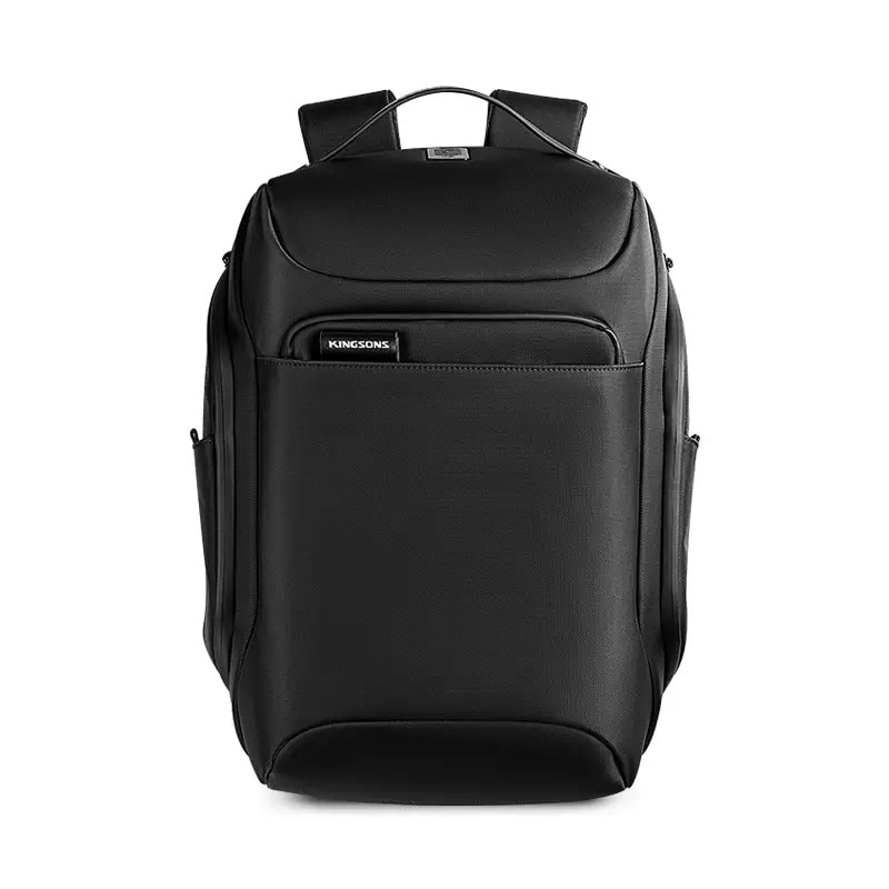 Rucsac laptop 15.6", business, impermeabil, cu port incarcare USB, KINGSONS, 30x22x50 cm, Negru