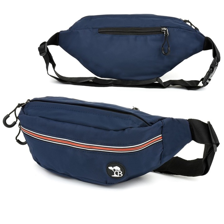 Beltimore sporttáska, vízálló, 3 rekeszes, sötétkék, 35x16x8cm