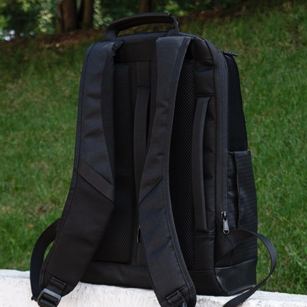 Geanta Ace S pentru Laptop 15.6”, OPTIM SOLUTION, Multi-pockets Rucsac, Universal, Ultra Protectie 2 in 1, Waterproof, High-Load Capacity, Interior Captusit, Negru