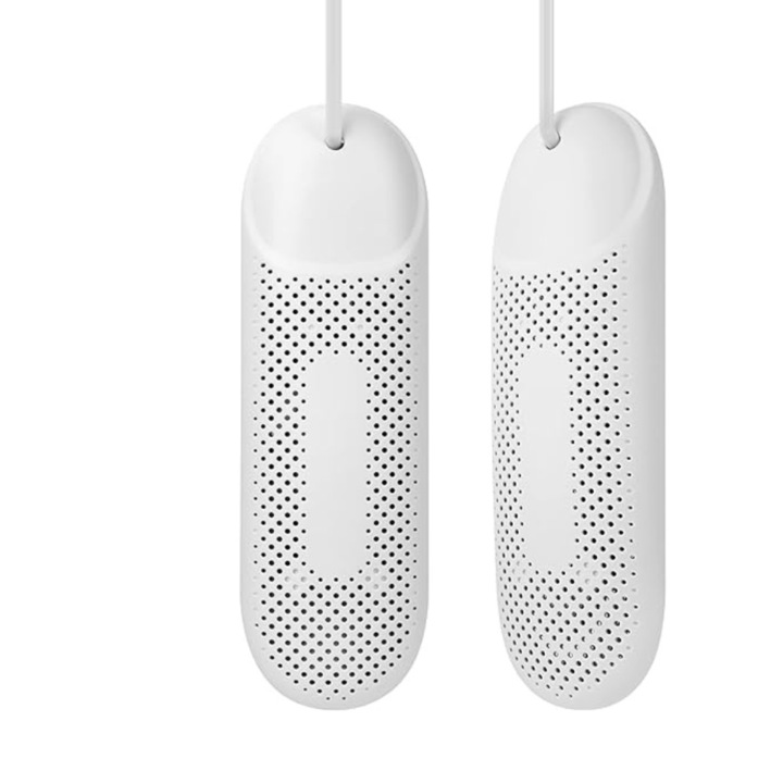 Hordozható cipőszárító, Flintronic, 3 időzítési móddal, fehér